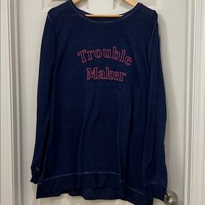 Lane Bryant Navy thin sweatshirt